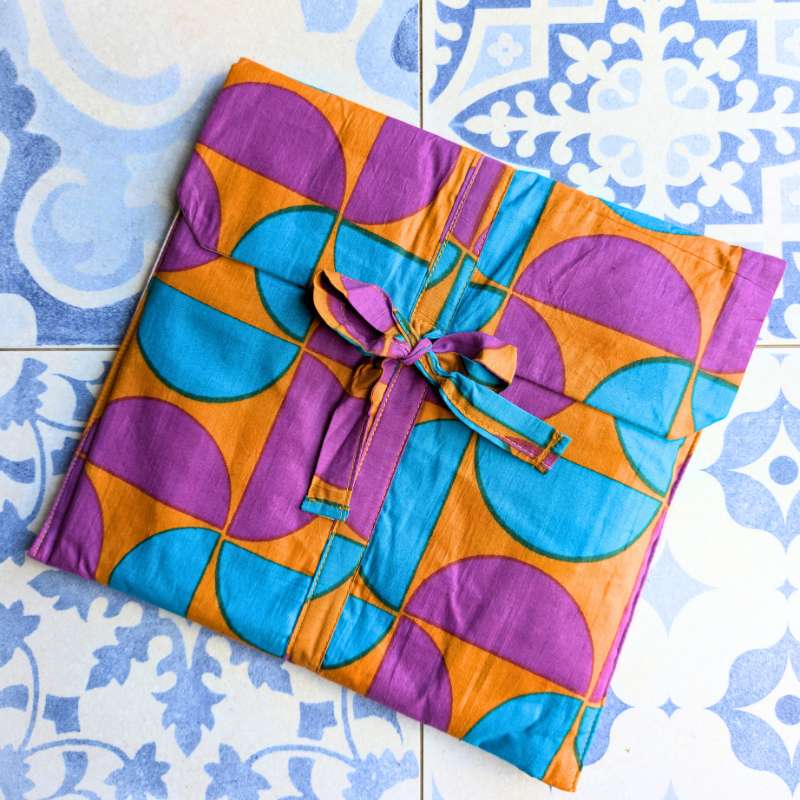 the clara block print cotton pyjamas bag the clara block print cotton pyjamas bag