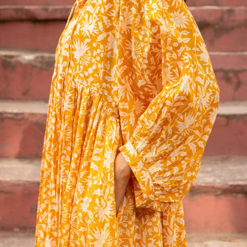 Pocket detail on the amber boho dress Pocket detail on the amber boho dress